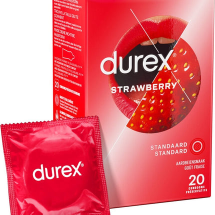 Sexy Strawberry 20 condooms met aardbeismaak