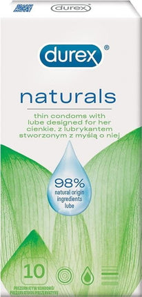 Natural condooms met glijmiddel op waterbasis