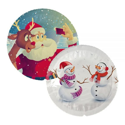 Kerst condooms - ronde folies