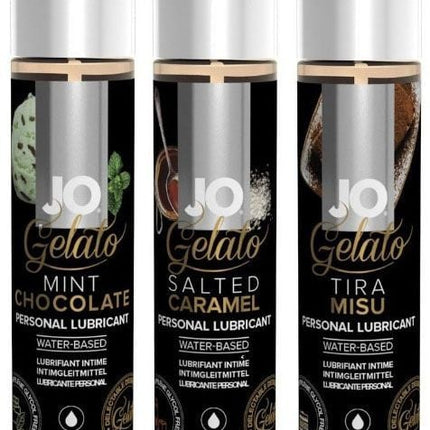 Gelato Trio - Mint Chocolate, Salted Caramel en Tiramisu - glijmiddel op waterbasis 3x30ml