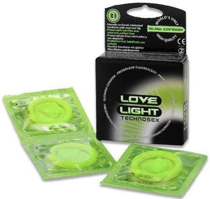 Love Light lichtgevende condooms (doosje 3 stk)