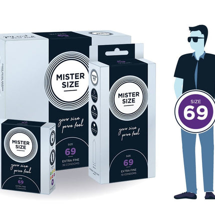 69mm - ruimere XXXL condooms ultradun
