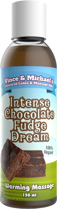 Vince & Michael's Intense Chocolate Fudge Dream flavored warming massage lotion (150ml)