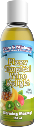 Vince & Michael's Fizzy Tropical Wine Delight flavored warming massage lotion (150ml)