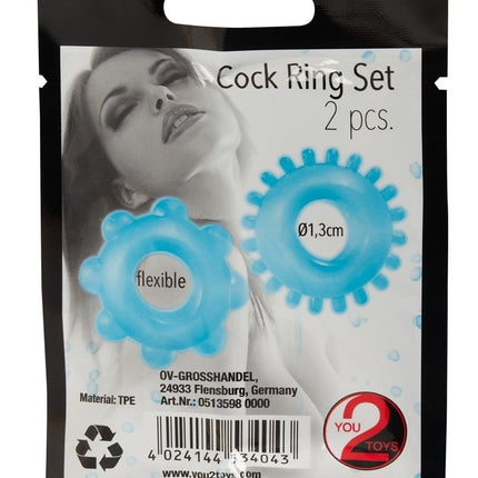Stretchy cockring set - 2 rekbare penisringen