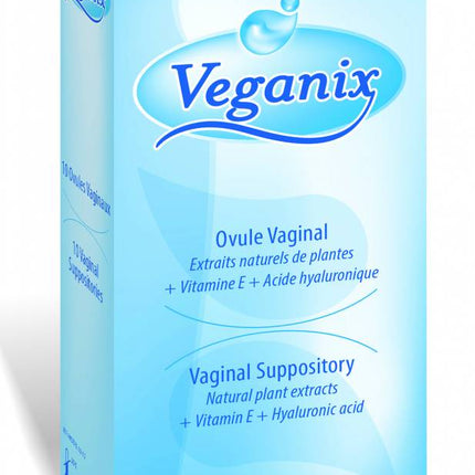 Veganix vaginale zetpillen tegen droogheid