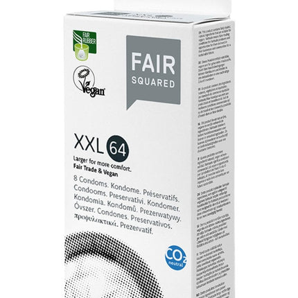 XXL 64mm eco fair trade 8 condooms